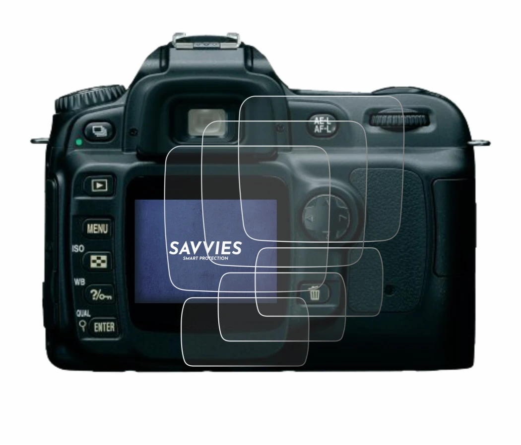 Image de l'appareil Nikon D50 avec une grande variété de protections d'écran.