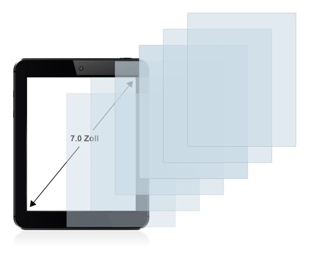 Image de l'appareil avec une grande variété de protections d'écran.