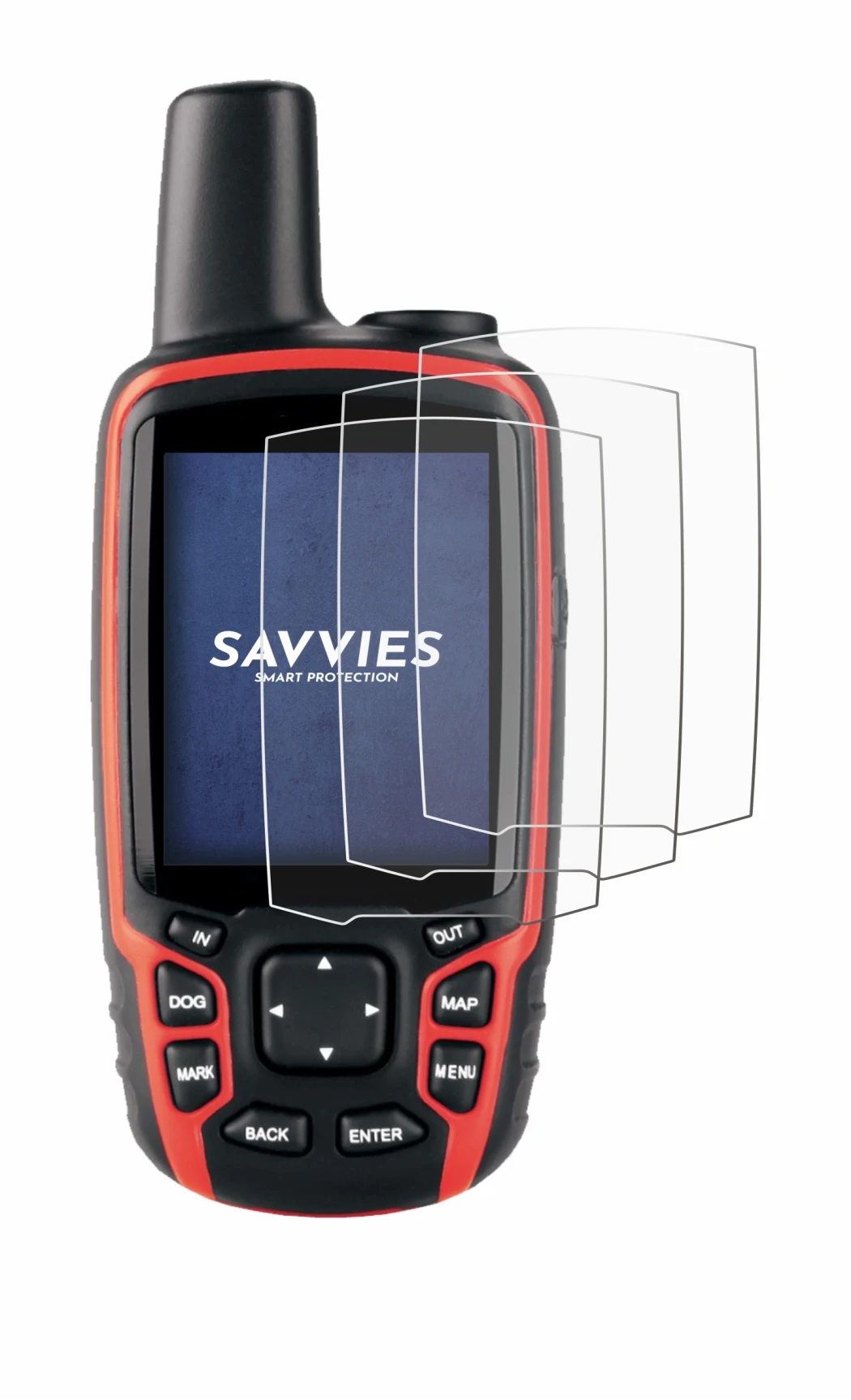 Image de l'appareil Garmin Astro 320 avec une grande variété de protections d'écran.