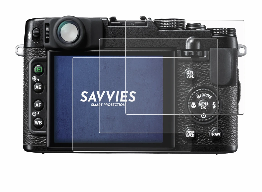 Image de l'appareil Fujifilm FinePix X10 avec une grande variété de protections d'écran.