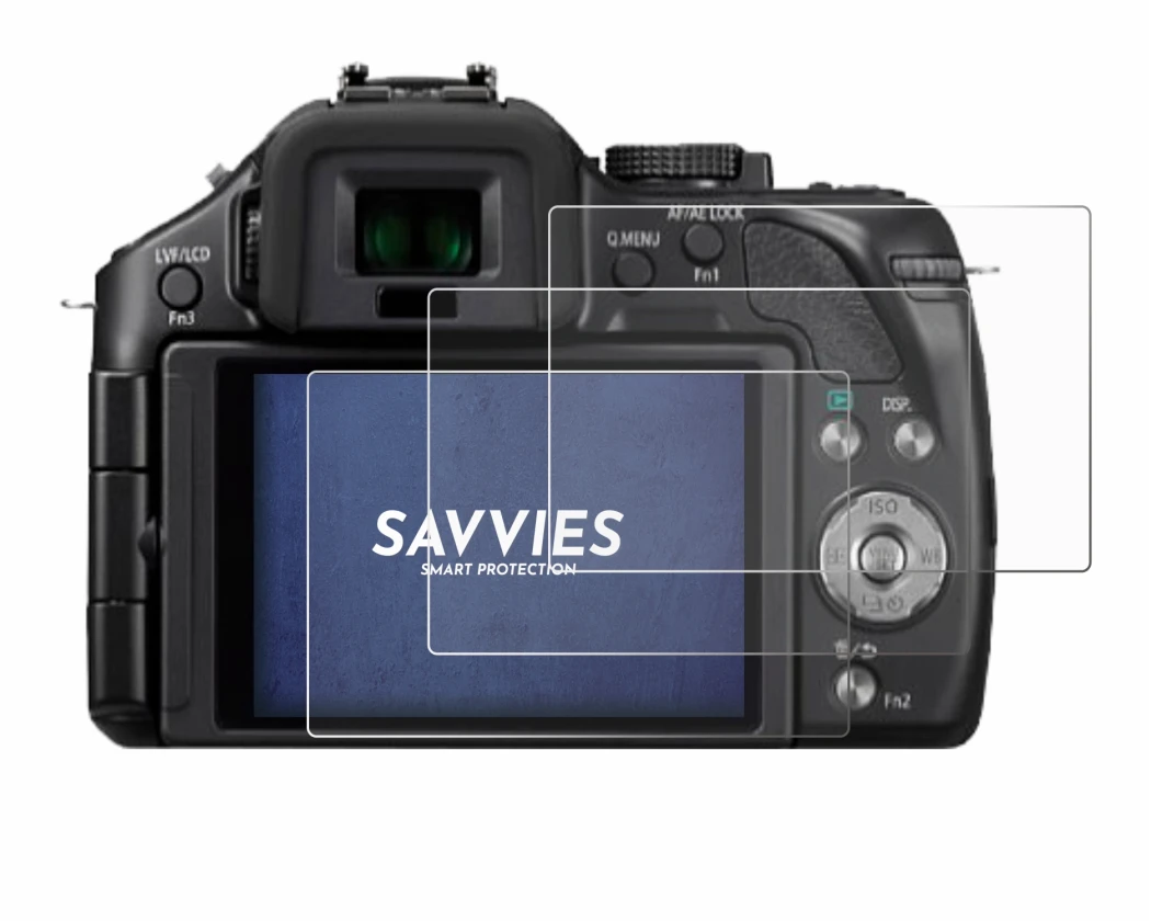 Image de l'appareil Panasonic Lumix DMC-G5 avec une grande variété de protections d'écran.