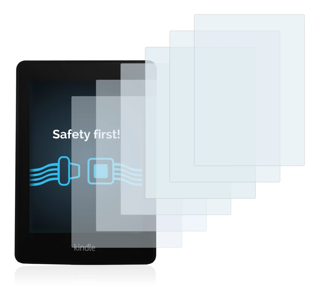 Image de l'appareil Amazon Kindle Paperwhite 2013 avec une grande variété de protections d'écran.