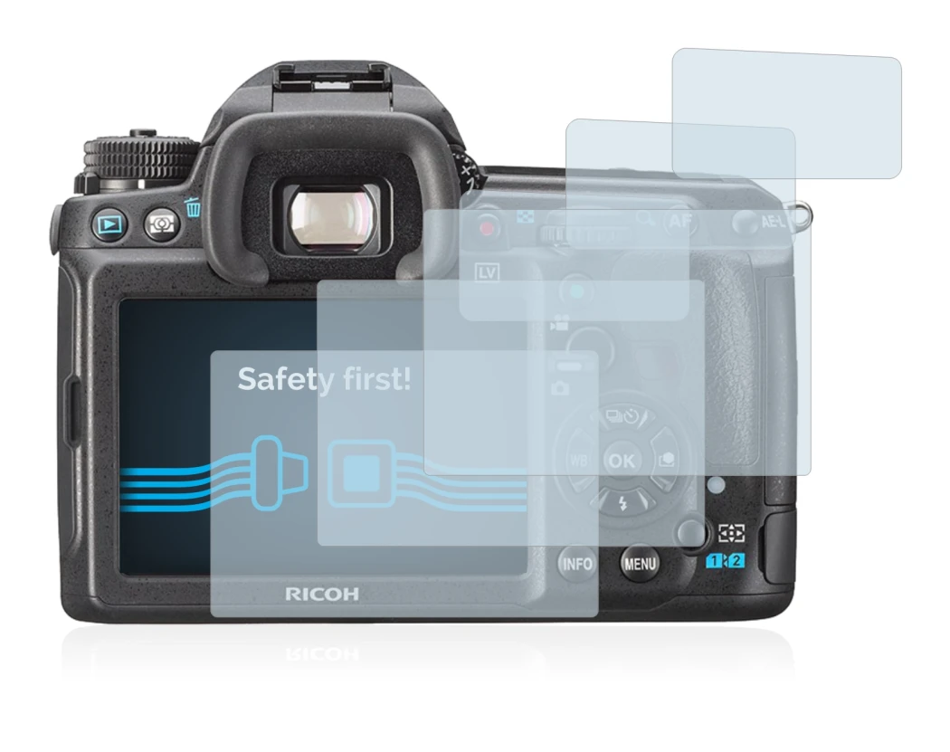 Image de l'appareil Pentax K3, K-3 avec une grande variété de protections d'écran.