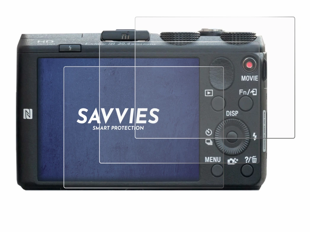 Image de l'appareil Sony Cyber-Shot DSC-HX60 avec une grande variété de protections d'écran.