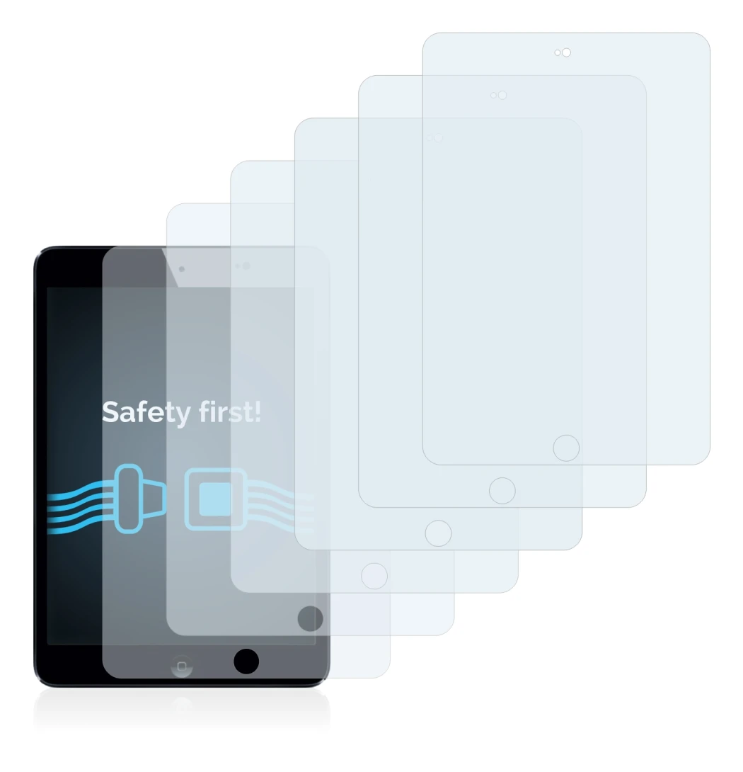 Image de l'appareil Apple iPad Mini 3 2014 avec une grande variété de protections d'écran.