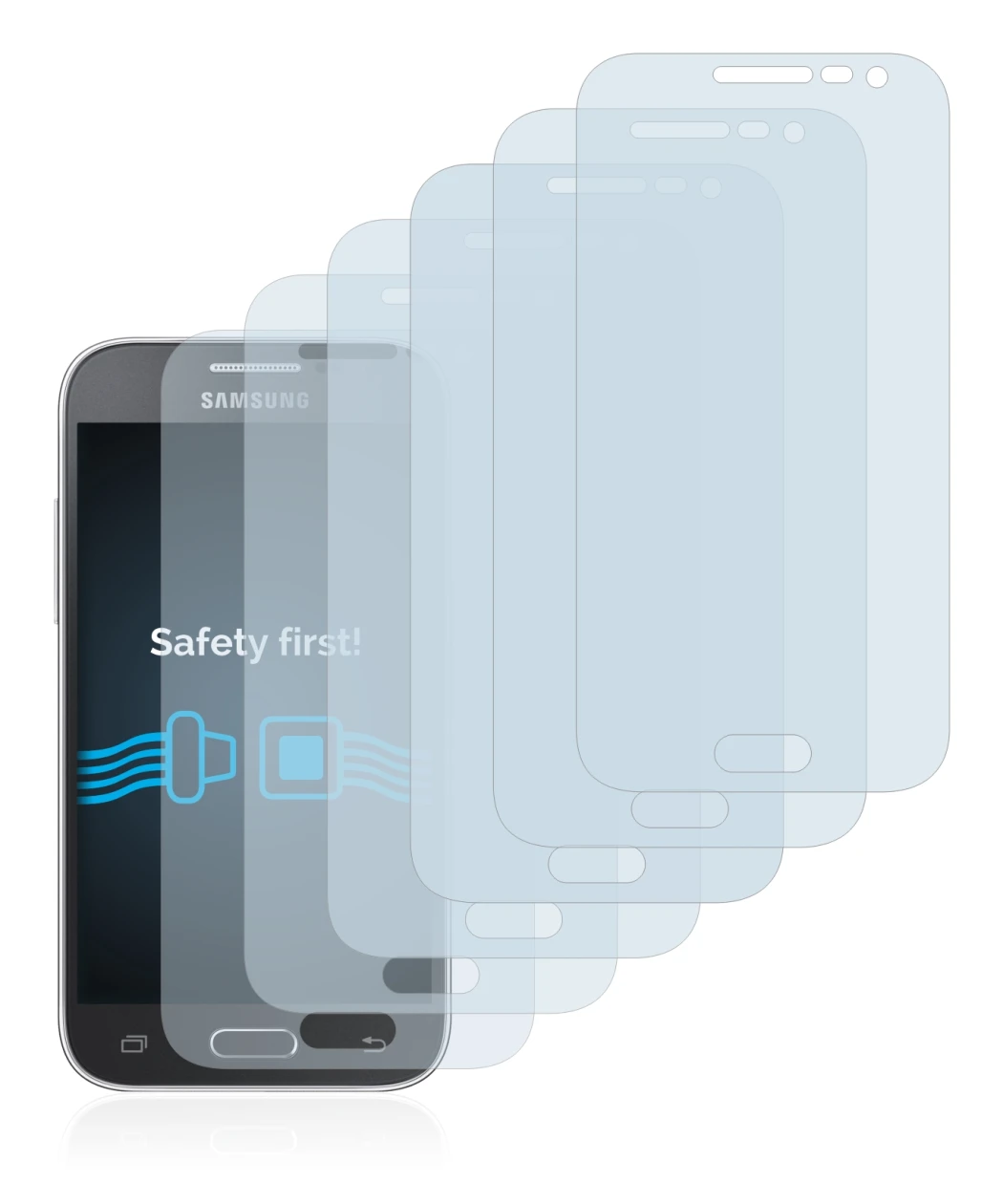Image de l'appareil Samsung Galaxy Core Prime G360 avec une grande variété de protections d'écran.