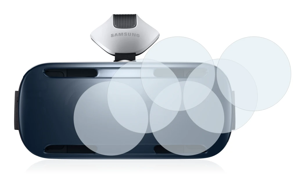 Image de l'appareil Samsung Gear VR avec une grande variété de protections d'écran.