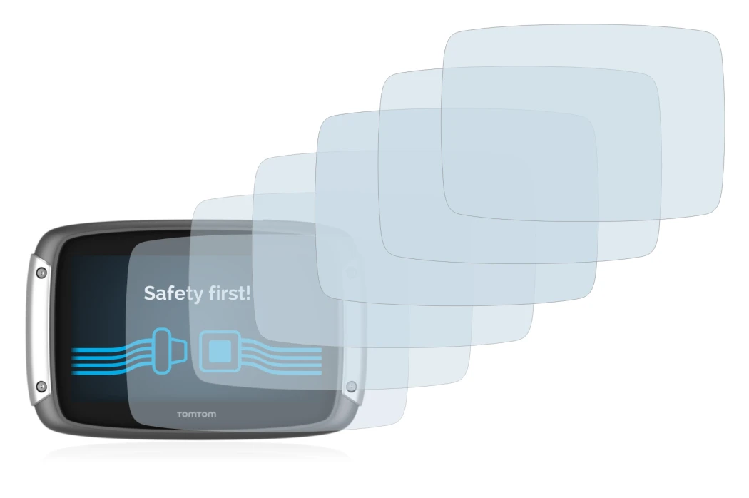 Image de l'appareil TomTom Rider 400 avec une grande variété de protections d'écran.