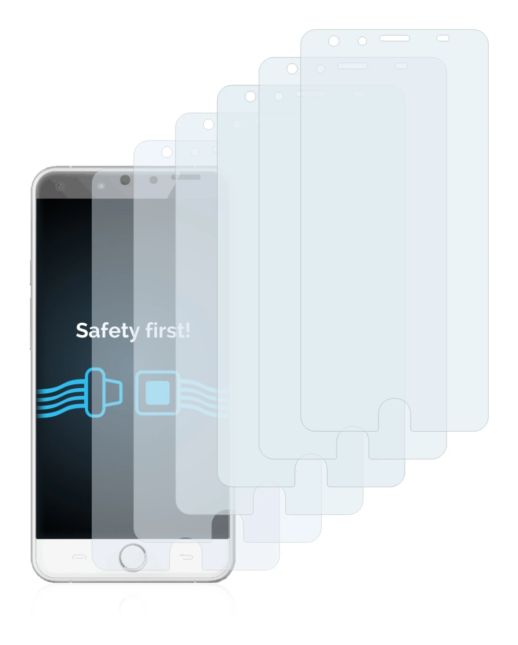 Image de l'appareil Ulefone Be Touch 2 avec une grande variété de protections d'écran.