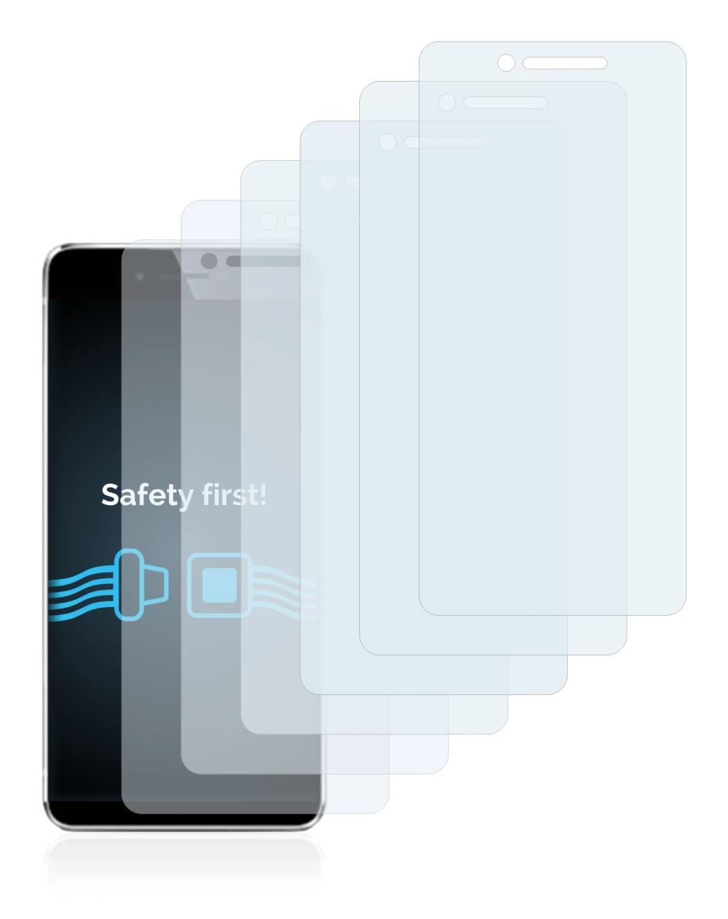 Image de l'appareil Vernee Mars avec une grande variété de protections d'écran.