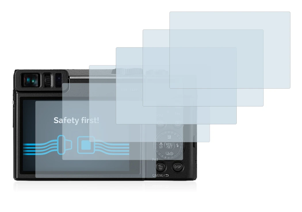 Image de l'appareil Panasonic Lumix DC-TZ91 avec une grande variété de protections d'écran.