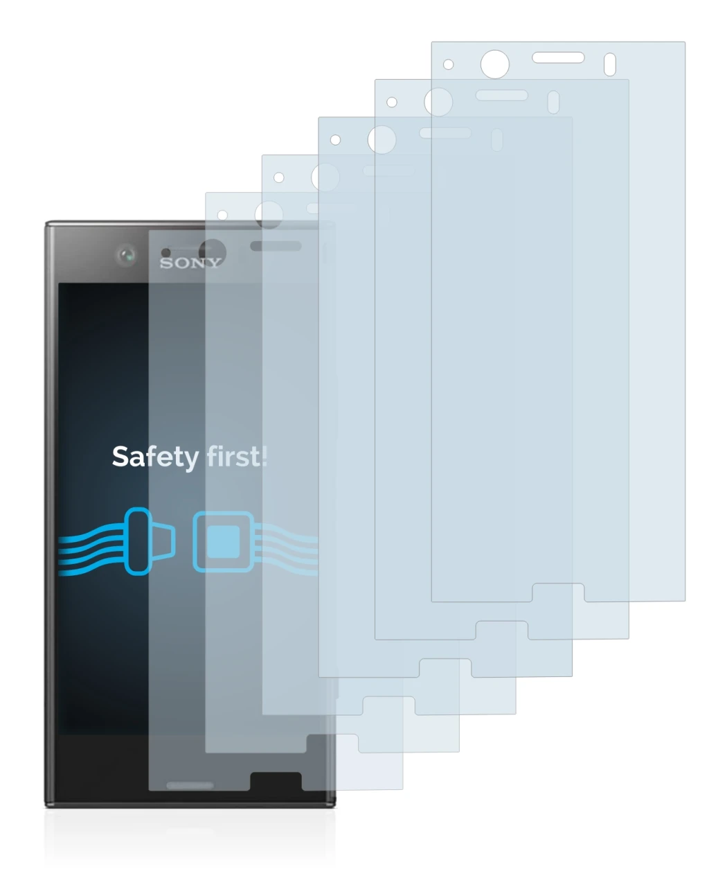 Image de l'appareil Sony Xperia XZ1 Compact avec une grande variété de protections d'écran.