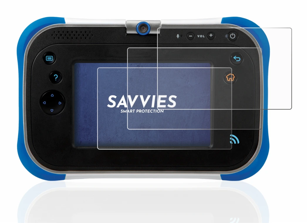 Image de l'appareil Vtech Storio Max 2.0 avec une grande variété de protections d'écran.