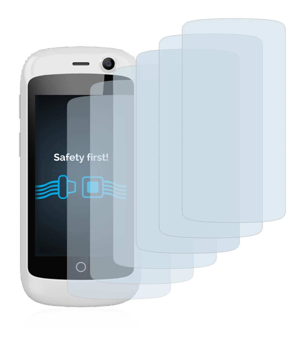 Image de l'appareil Unihertz Jelly Pro avec une grande variété de protections d'écran.