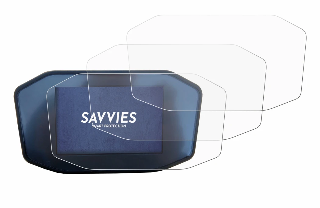 Image de l'appareil KTM 1290 Super Duke R avec une grande variété de protections d'écran.