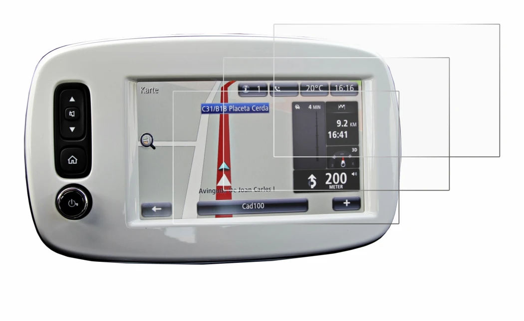 Image de l'appareil TomTom Smart 453 2018 avec une grande variété de protections d'écran.