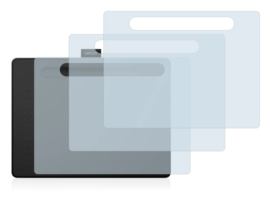 Image de l'appareil Wacom Intuos M avec une grande variété de protections d'écran.