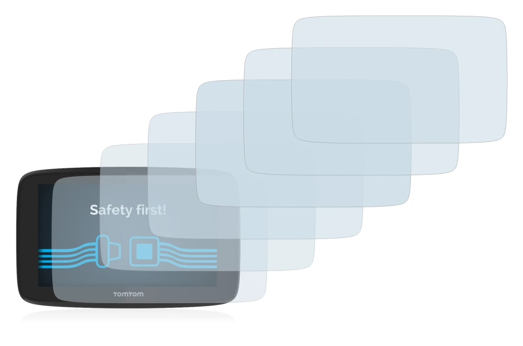 Image de l'appareil TomTom Go Professional 520 avec une grande variété de protections d'écran.