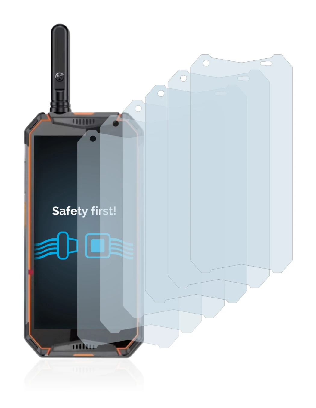 Image de l'appareil Ulefone Armor 3w avec une grande variété de protections d'écran.