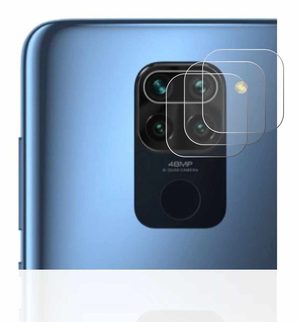 Image de l'appareil Xiaomi Redmi Note 9 (Caméra UNIQUEMENT) avec une grande variété de protections d'écran.