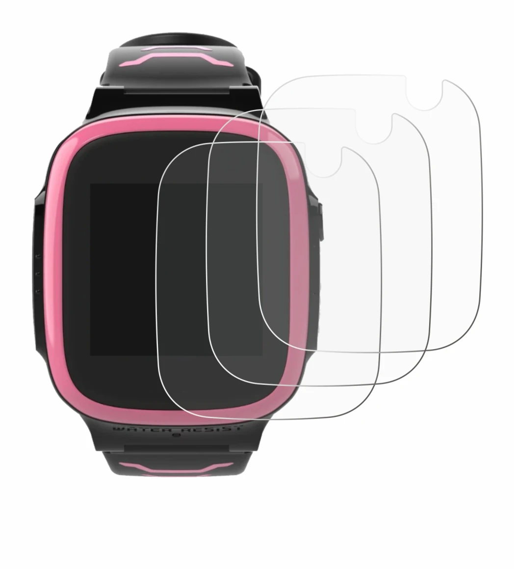 Image de l'appareil Xplora X5 Play avec une grande variété de protections d'écran.