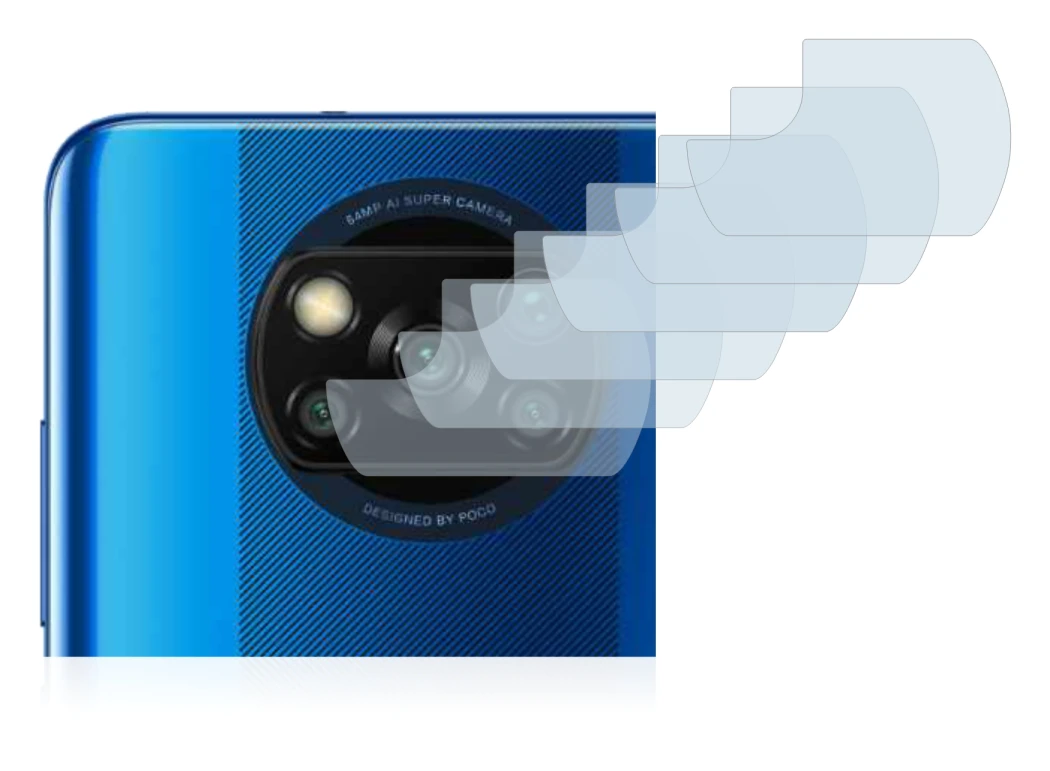 Image de l'appareil Xiaomi Poco X3 NFC (Caméra UNIQUEMENT) avec une grande variété de protections d'écran.