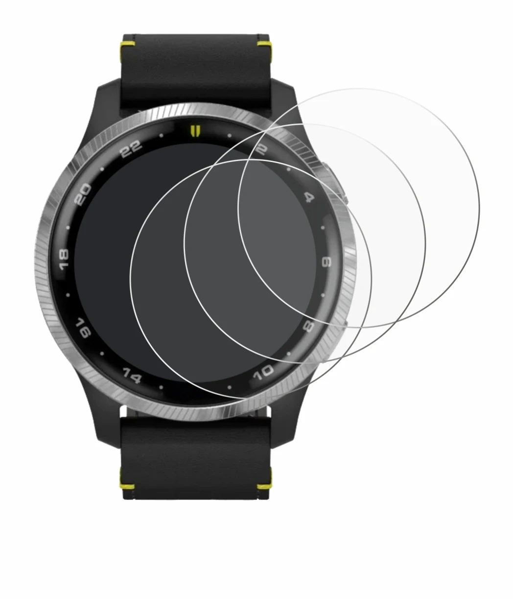 Image de l'appareil Garmin D2 Air avec une grande variété de protections d'écran.