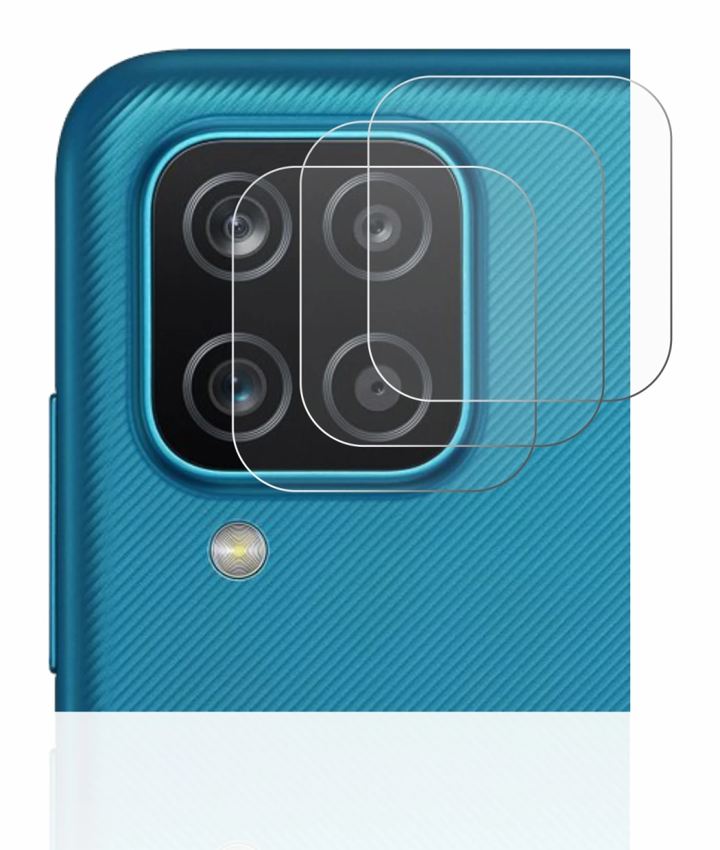Image de l'appareil Samsung Galaxy A12 (Caméra UNIQUEMENT) avec une grande variété de protections d'écran.