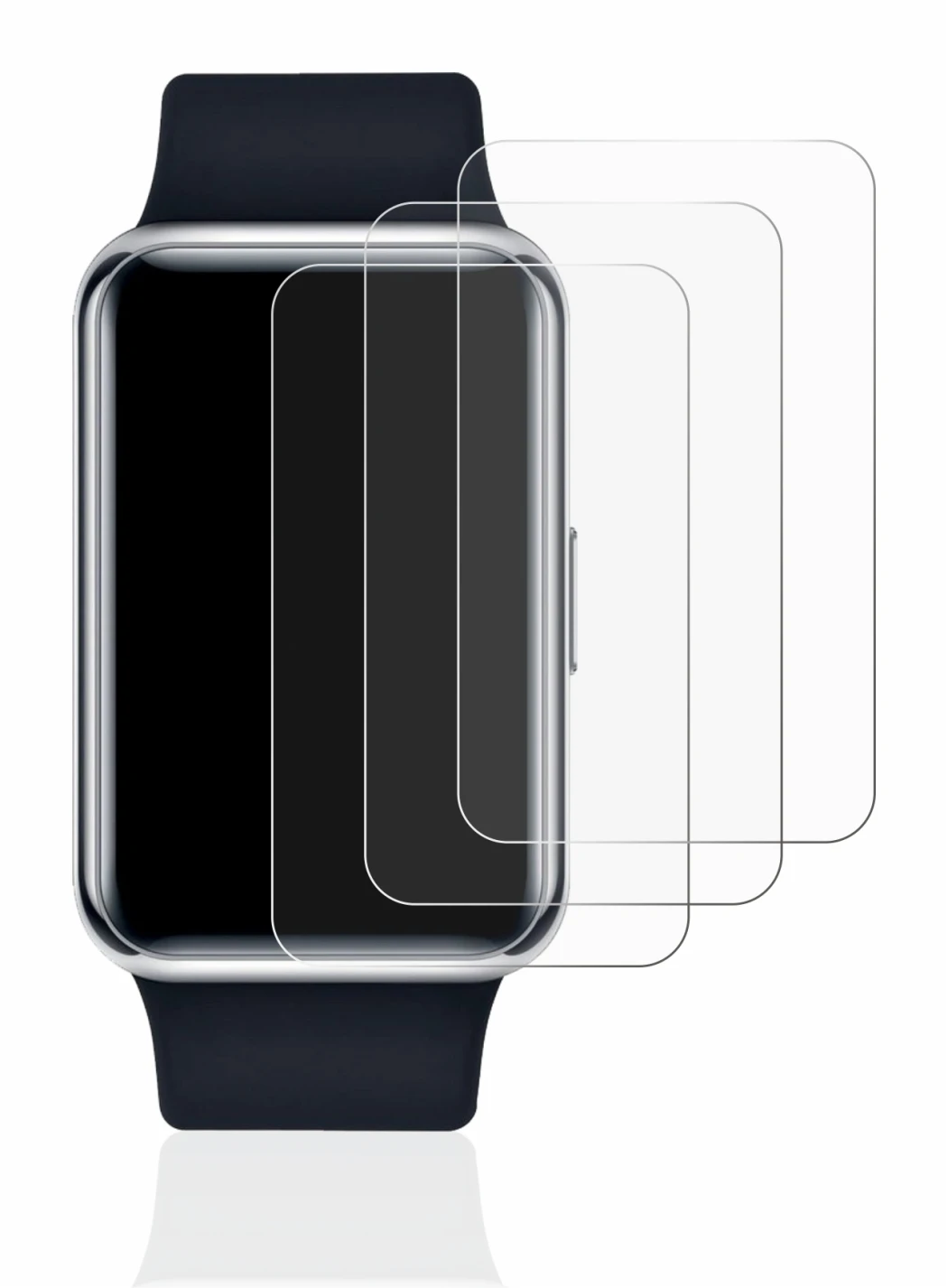 Image de l'appareil Huawei Watch Fit Elegant avec une grande variété de protections d'écran.