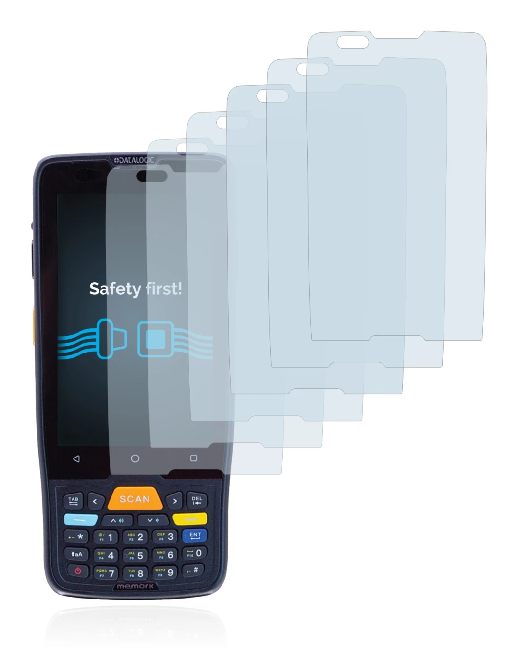 Image de l'appareil Datalogic Memor K avec une grande variété de protections d'écran.