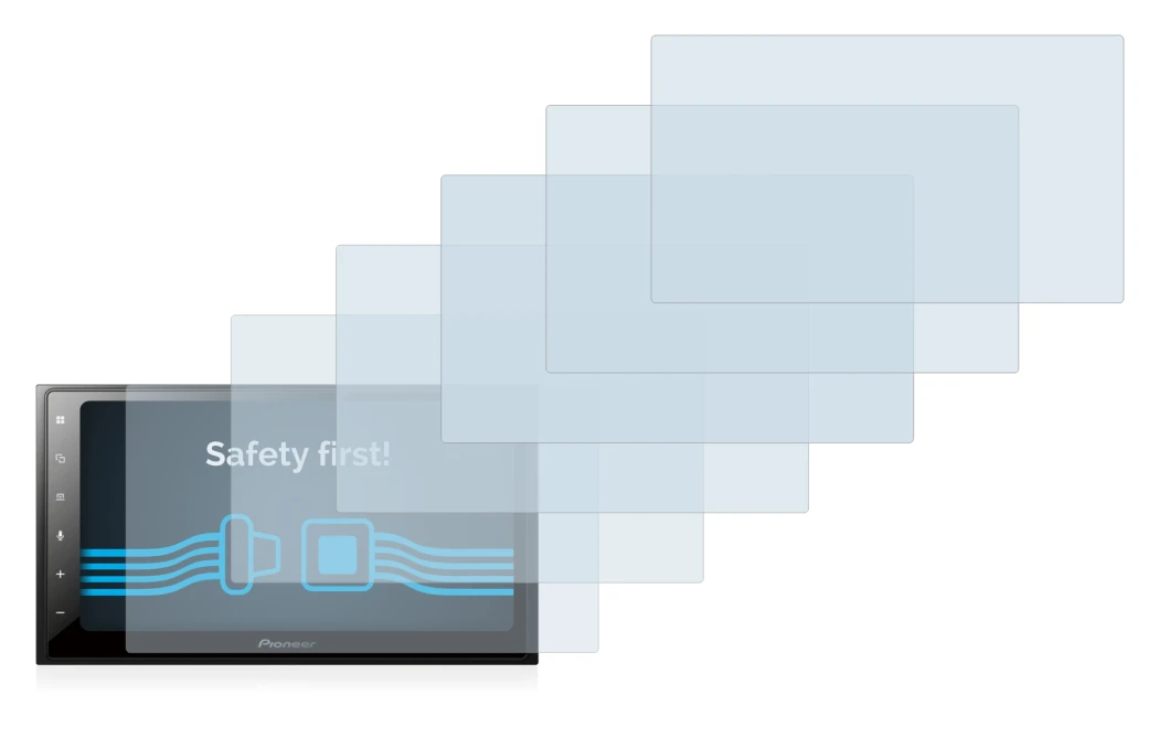 Image de l'appareil Pioneer SPH-DA250DAB avec une grande variété de protections d'écran.