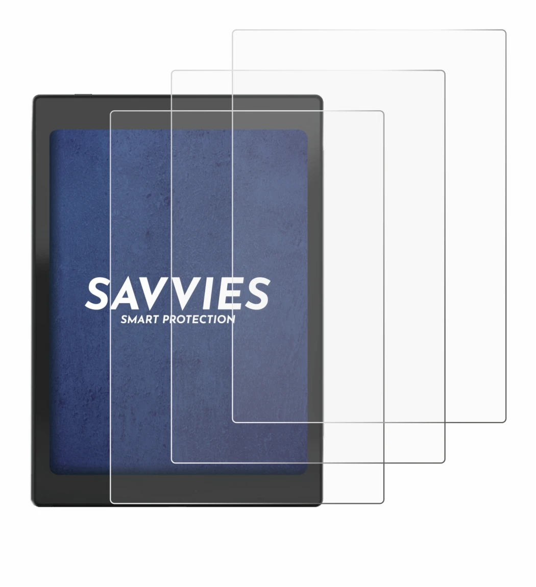 Image de l'appareil Boox Nova Air C avec une grande variété de protections d'écran.