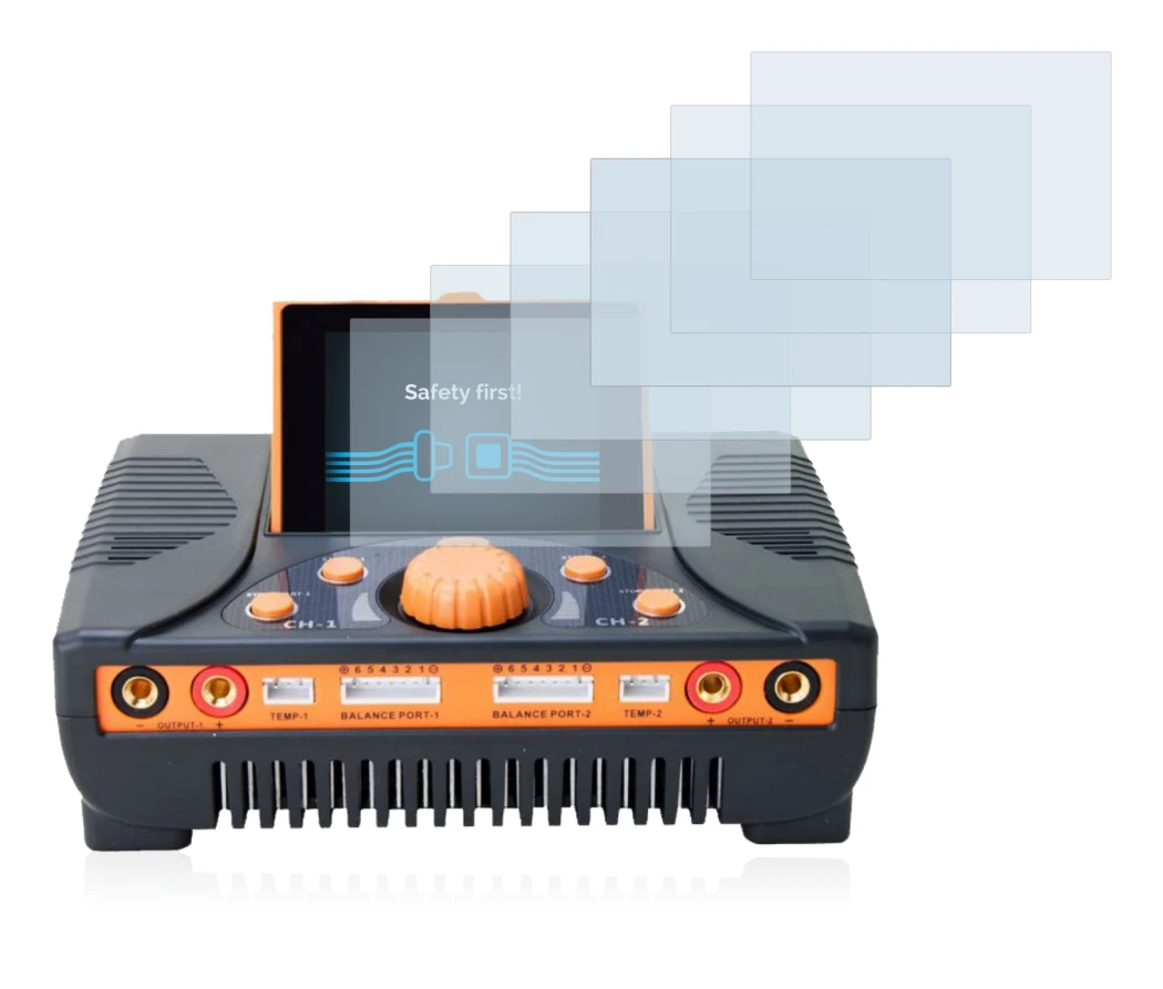 Image de l'appareil Junsi iCharger 406 Duo avec une grande variété de protections d'écran.