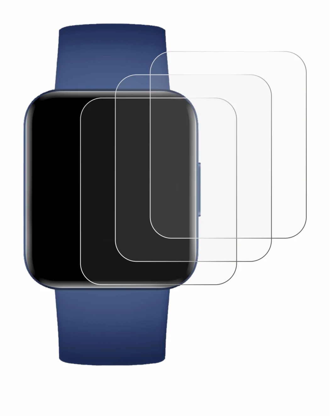 Image de l'appareil Xiaomi Poco Watch avec une grande variété de protections d'écran.