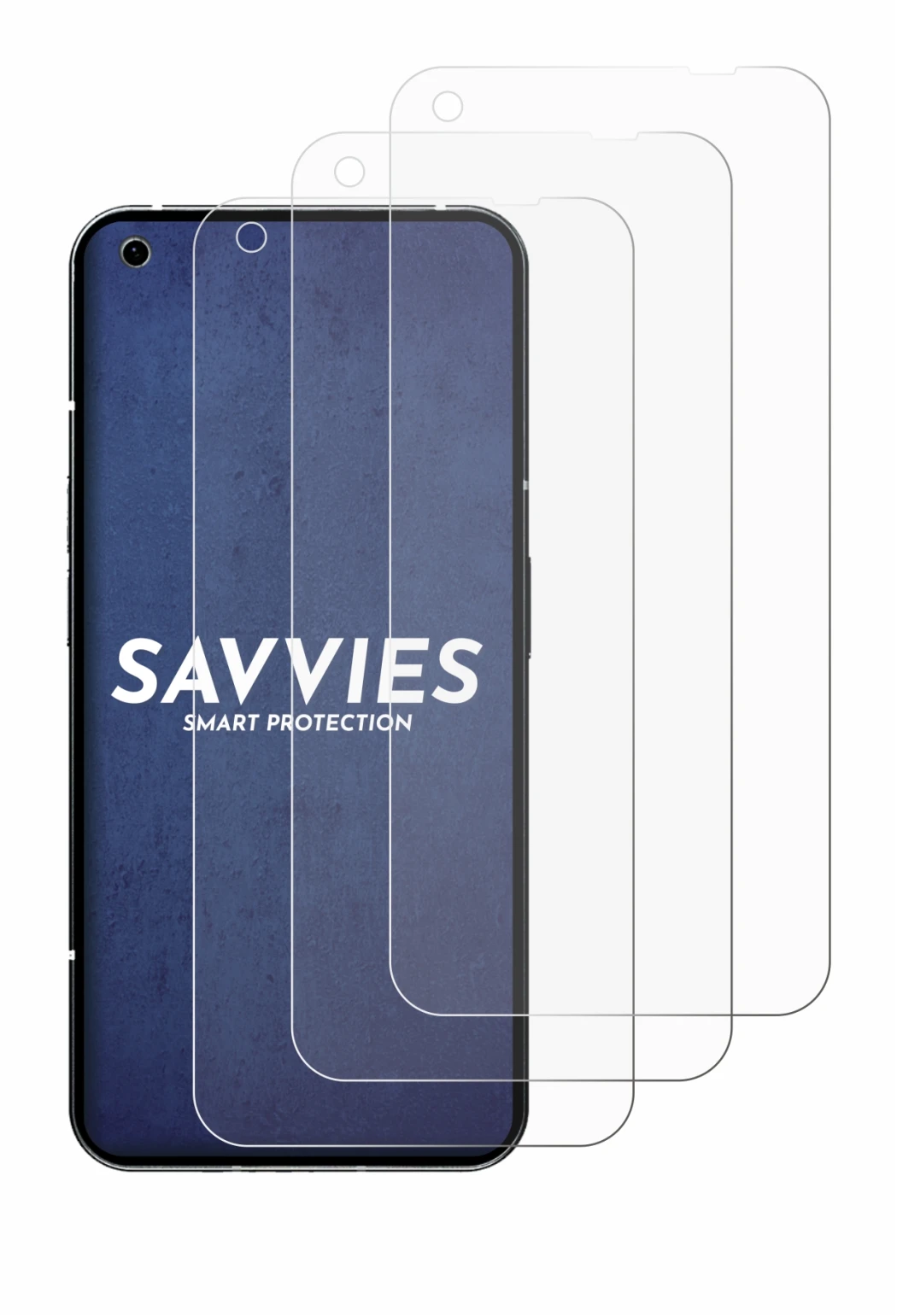 Image de l'appareil Nothing Phone (1) avec une grande variété de protections d'écran.