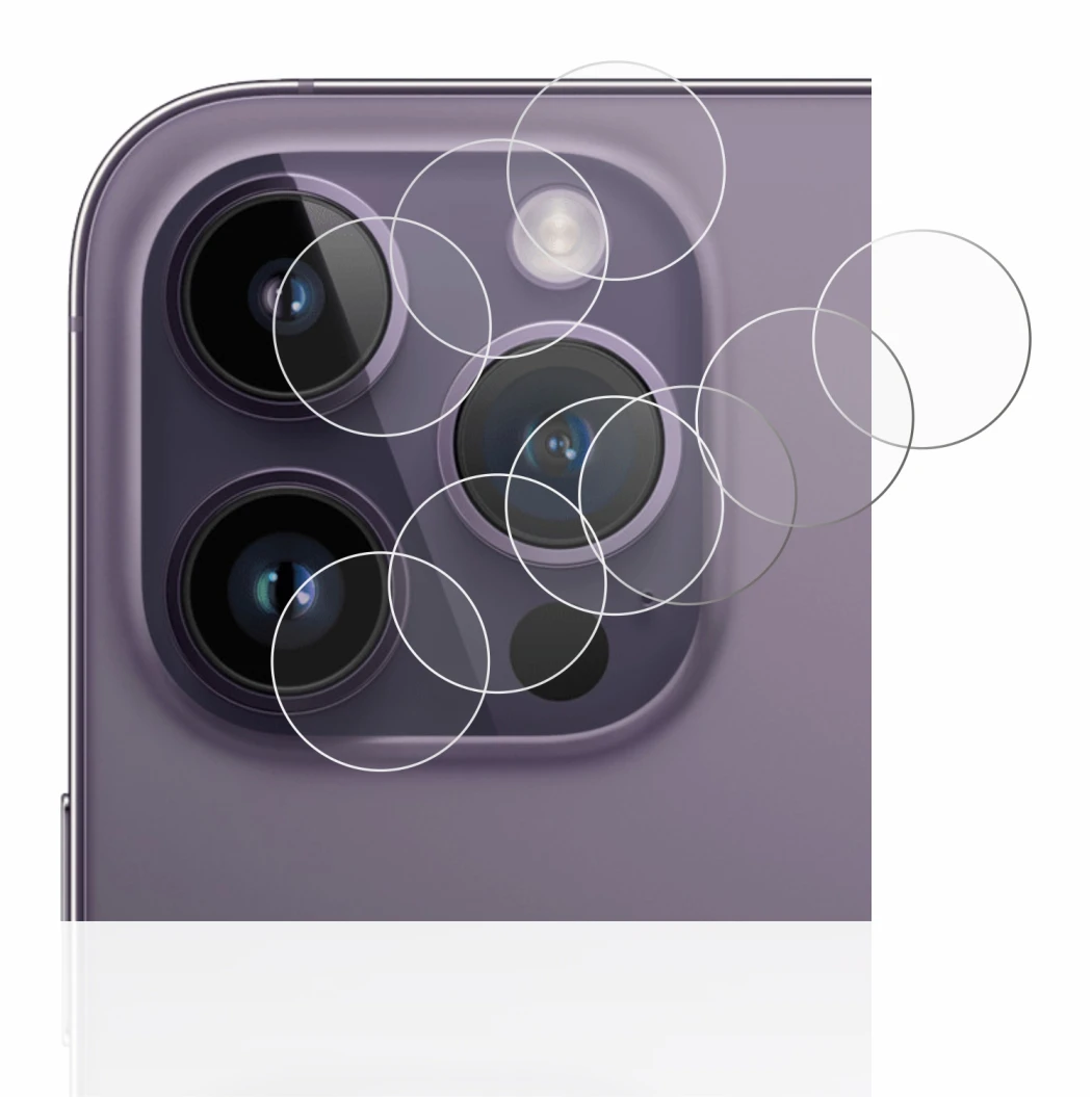 Image de l'appareil Apple iPhone 14 Pro (Caméra UNIQUEMENT) avec une grande variété de protections d'écran.