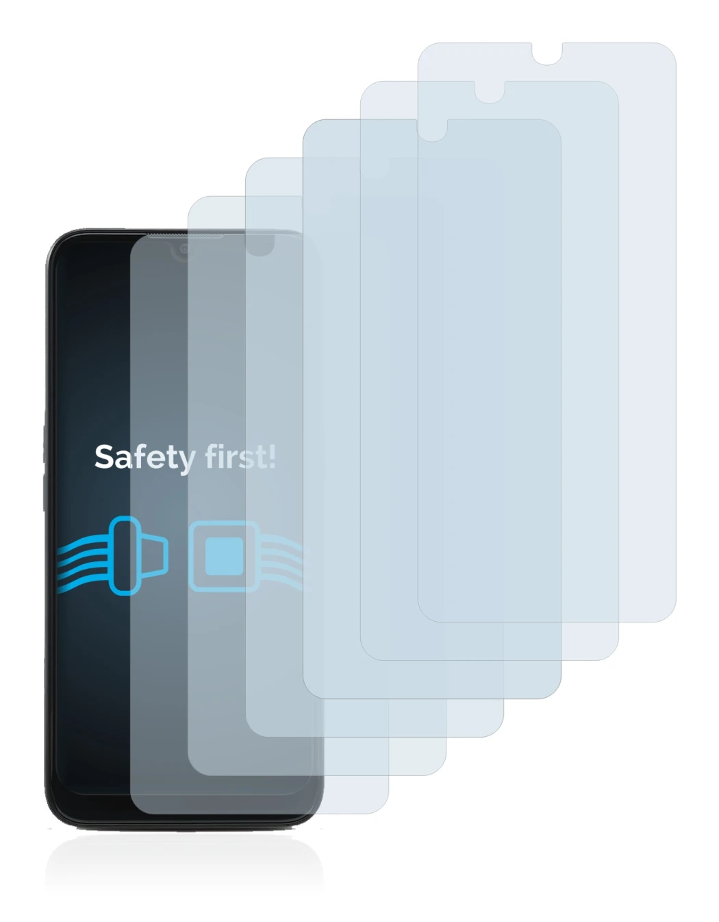 Image de l'appareil Doro 8100 PLUS avec une grande variété de protections d'écran.