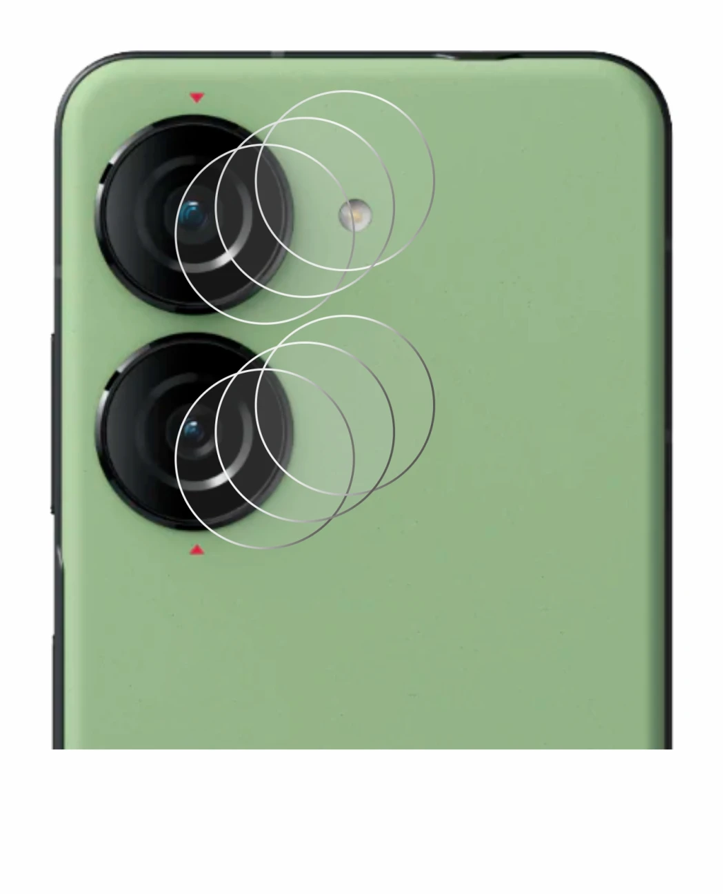 Image de l'appareil ASUS ZenFone 10 (Caméra UNIQUEMENT) avec une grande variété de protections d'écran.