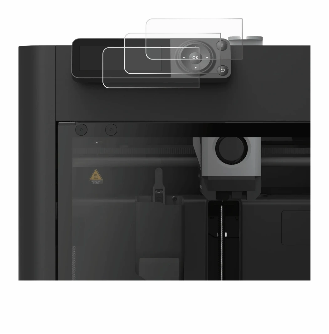 Image de l'appareil Bambu Lab P1S 3D Printer avec une grande variété de protections d'écran.