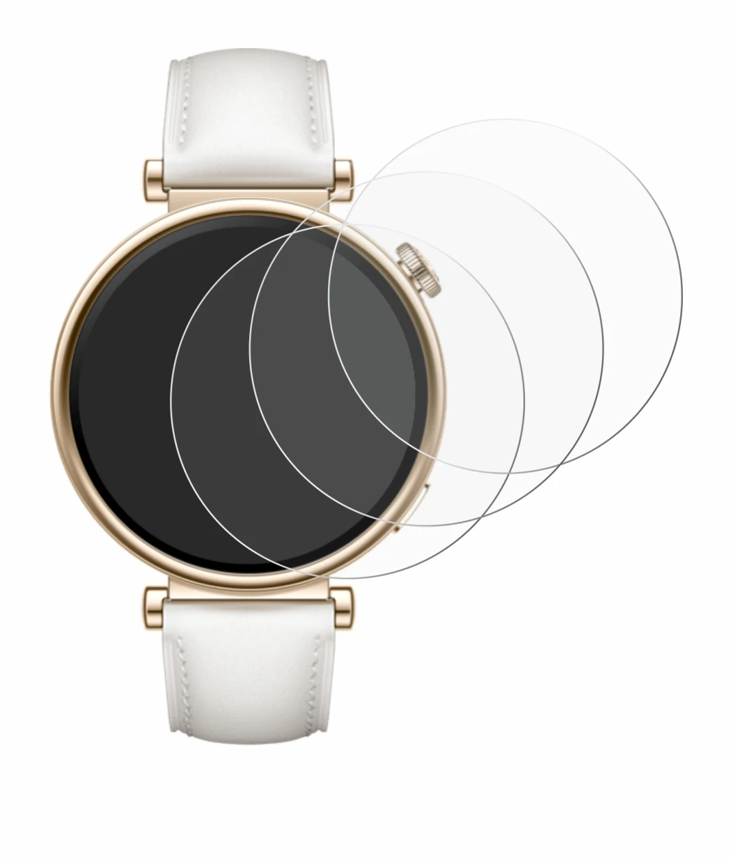 Image de l'appareil Huawei Watch GT 4 (41mm) avec une grande variété de protections d'écran.