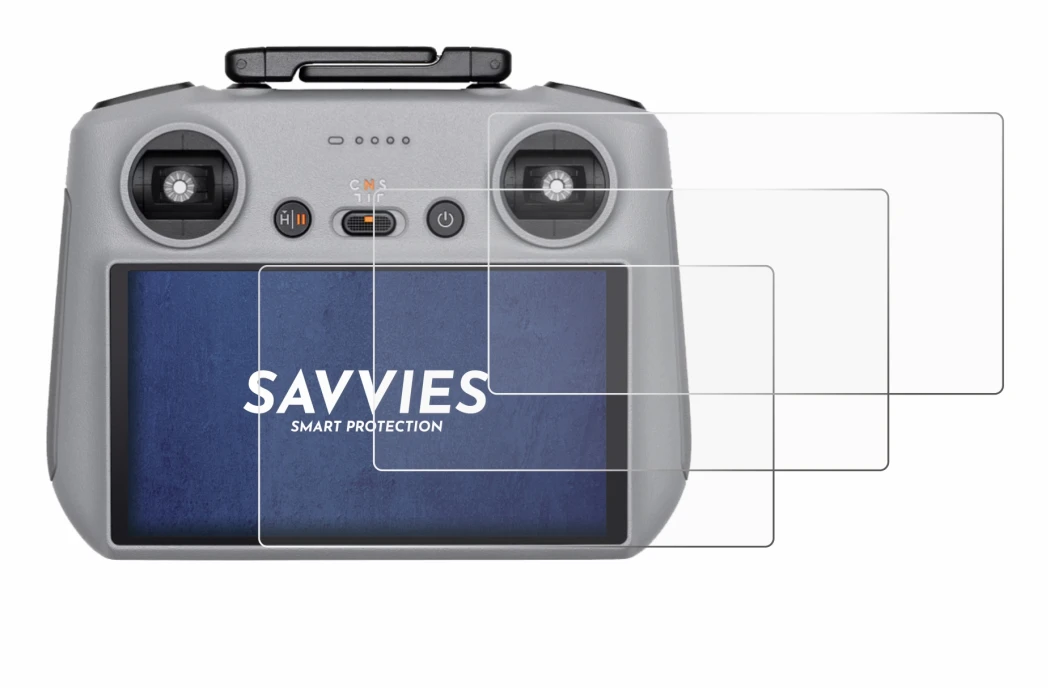 Image de l'appareil DJI RC 2 avec une grande variété de protections d'écran.