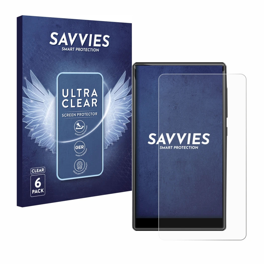 Face avant d’un emballage produit avec le logo de la marque Savvies. À côté, l’appareil innioasis G1-80G est représenté avec l