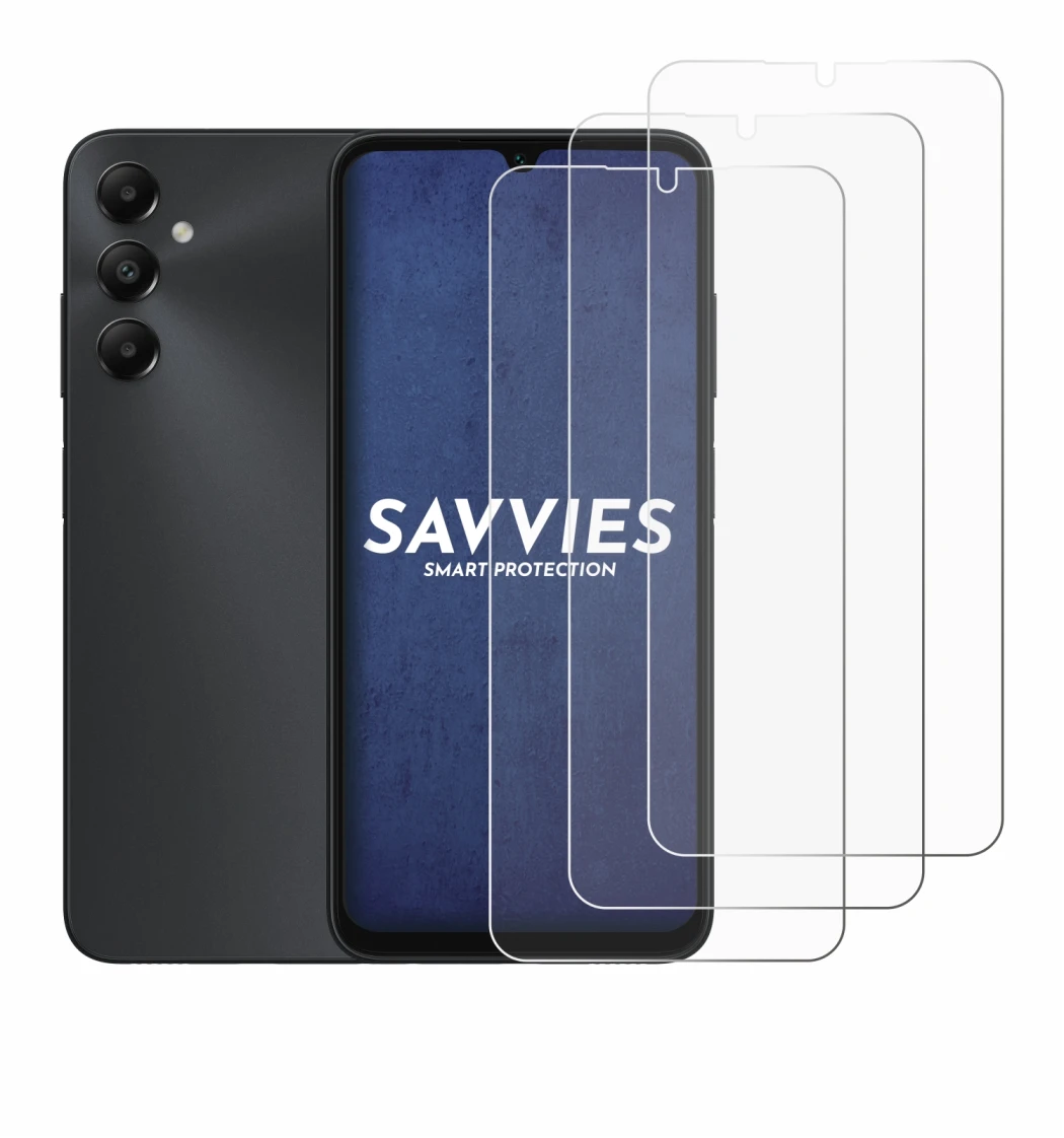 Image de l'appareil Samsung Galaxy A05s avec une grande variété de protections d'écran.