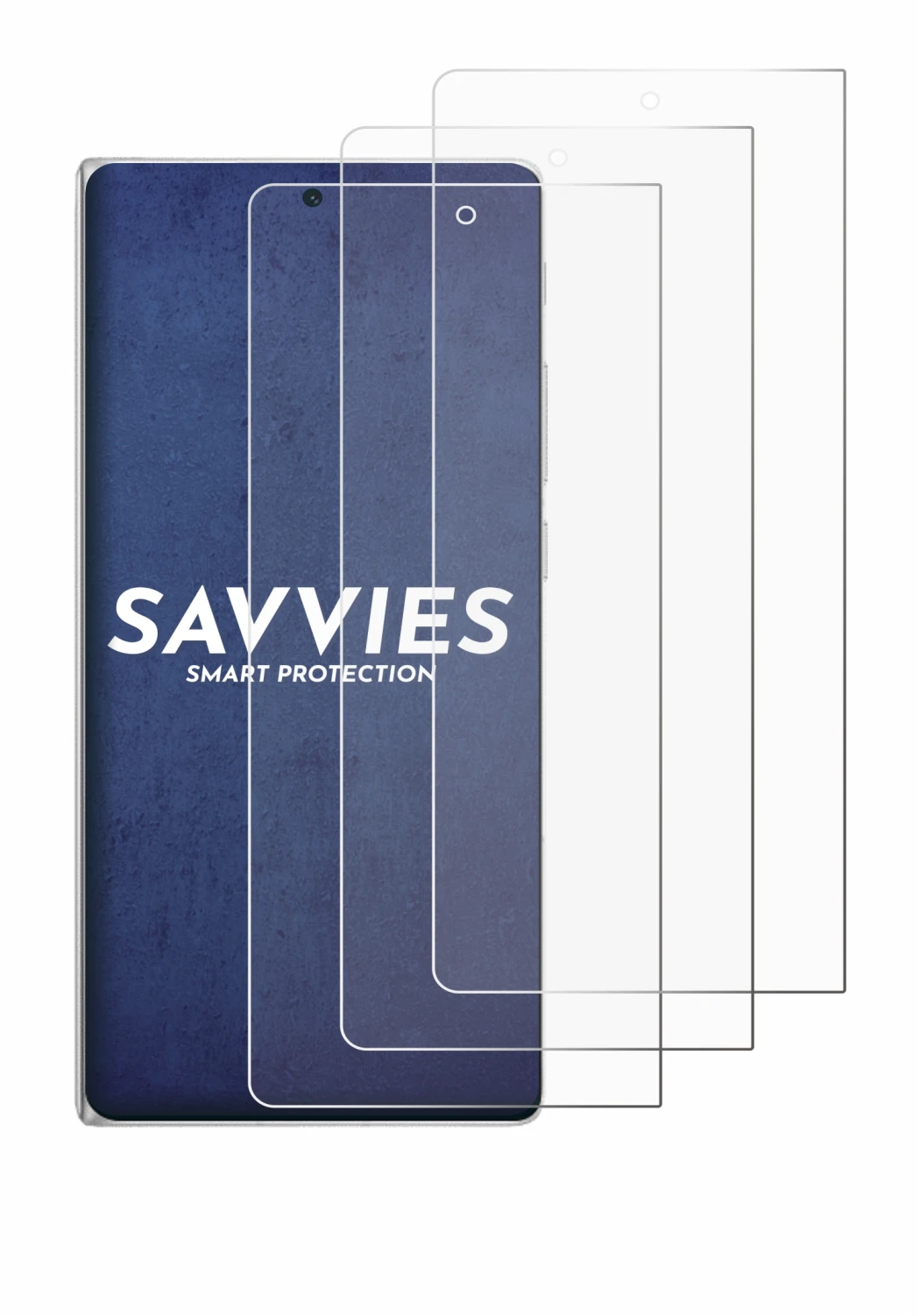 Image de l'appareil Vivo X Fold3 avec une grande variété de protections d'écran.