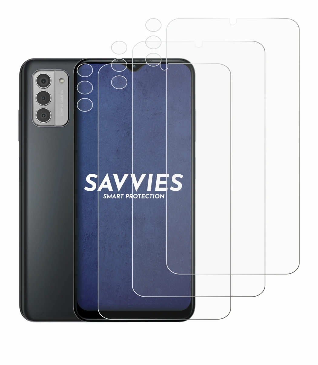 Image de l'appareil Nokia G42 5G (Avant+Caméra) avec une grande variété de protections d'écran.