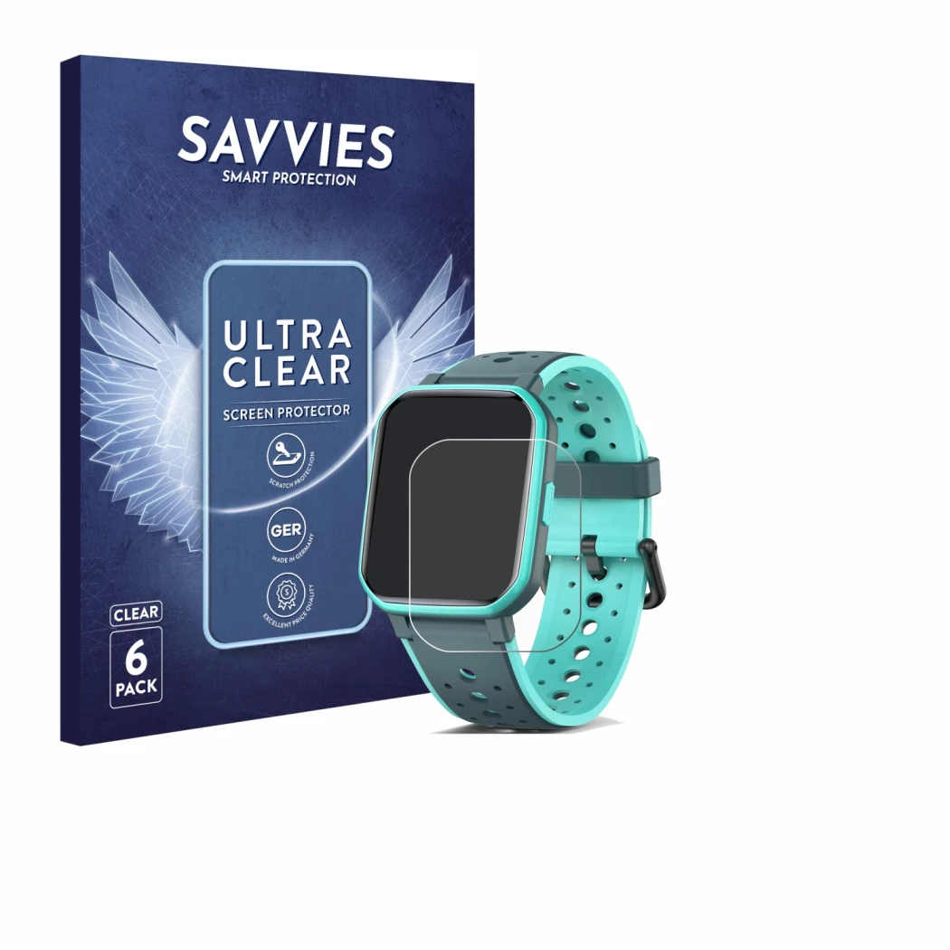 Face avant d’un emballage produit avec le logo de la marque Savvies. À côté, l’appareil Joyele H79 1.5