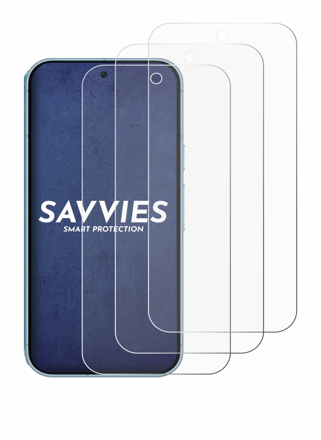 Image de l'appareil Google Pixel 9 avec une grande variété de protections d'écran.