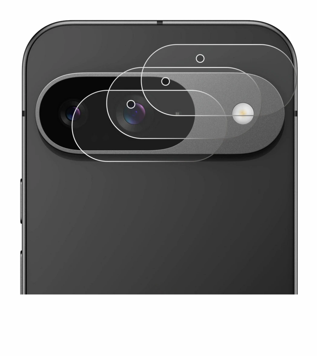 Image de l'appareil Google Pixel 9 (Caméra UNIQUEMENT) avec une grande variété de protections d'écran.