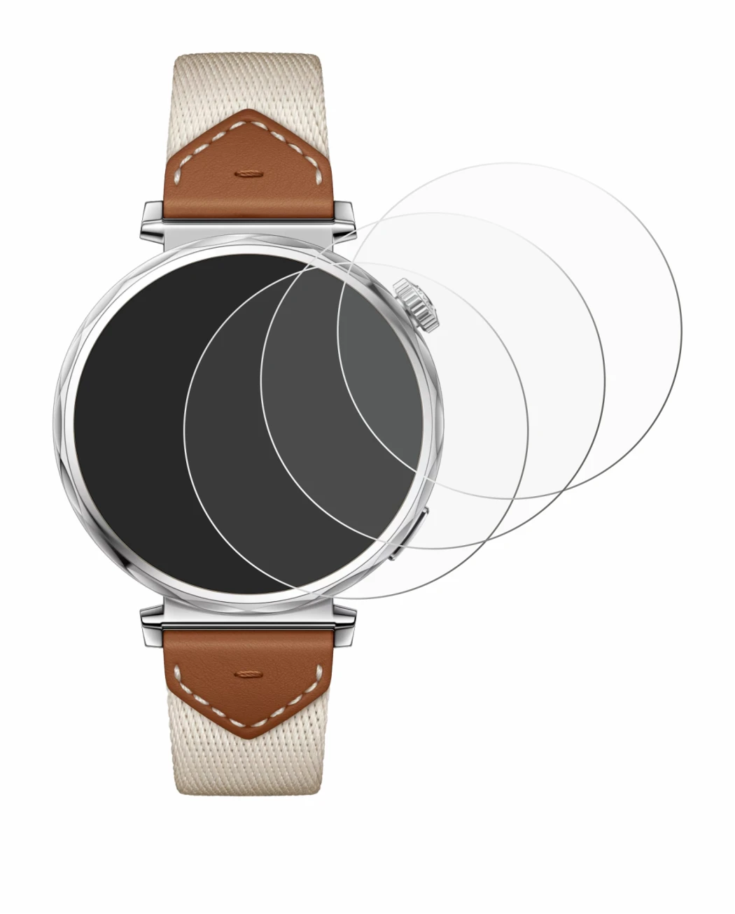 Image de l'appareil Huawei Watch GT 5 (41 mm) avec une grande variété de protections d'écran.