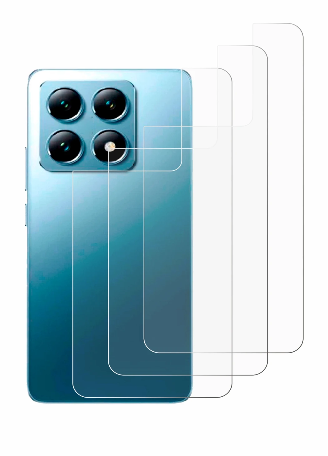 Image de l'appareil Xiaomi 14T (Arrière) avec une grande variété de protections d'écran.